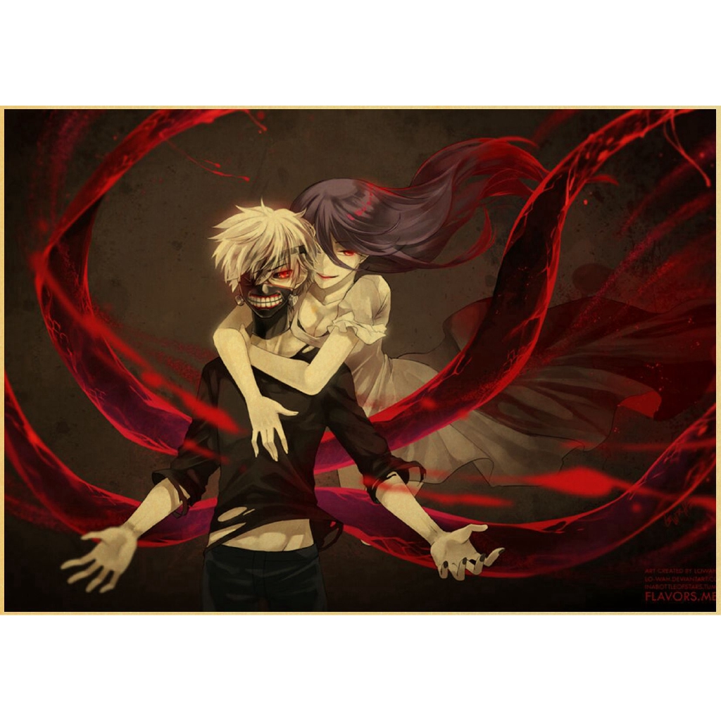 Poster Phim Hoạt Hình Nhật Bản Tokyo Ghoul