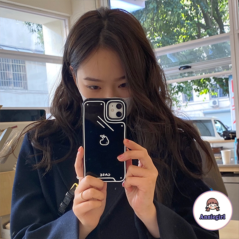 Ốp điện thoại TPU dẻo trong suốt họa tiết trái dứa đơn giản thích hợp cho IPHONE 11 7PLUS 8PLUS XR 13 12 PRO MAX