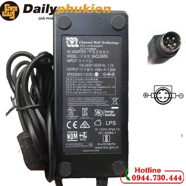 Adapter nguồn cho Switch Cisco 54v 4 pin