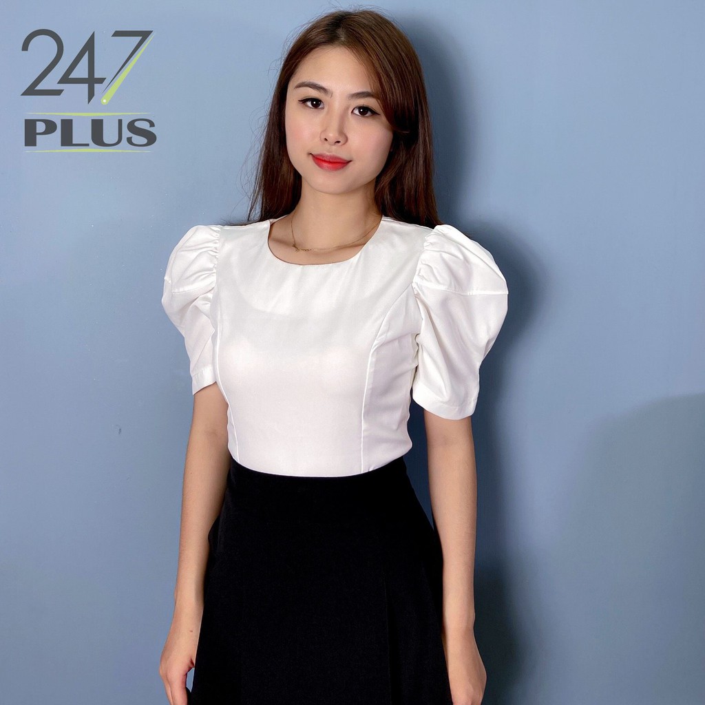 Áo sơ mi kiểu cộc tay bồng
