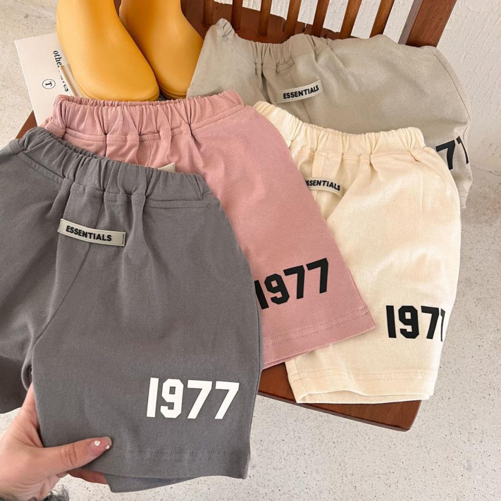 Bộ Áo Thun Cotton Ngắn Tay In Kỹ Thuật Số + Quần Short Thời Trang Mùa Hè Cho Bé