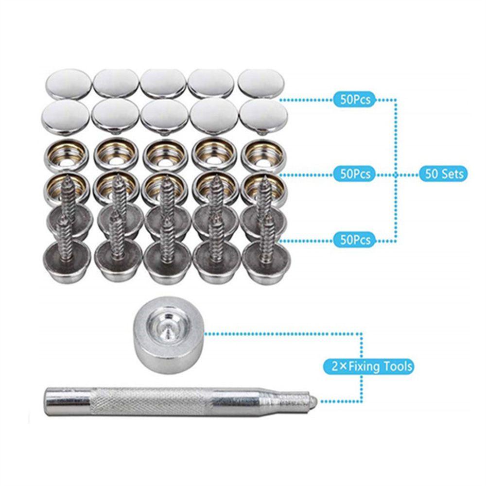 ELLSWORTH Set 150 Vít 3 / 8 &quot;Bọc Vải Bạt Che Nắng Cho Thuyền Buồm