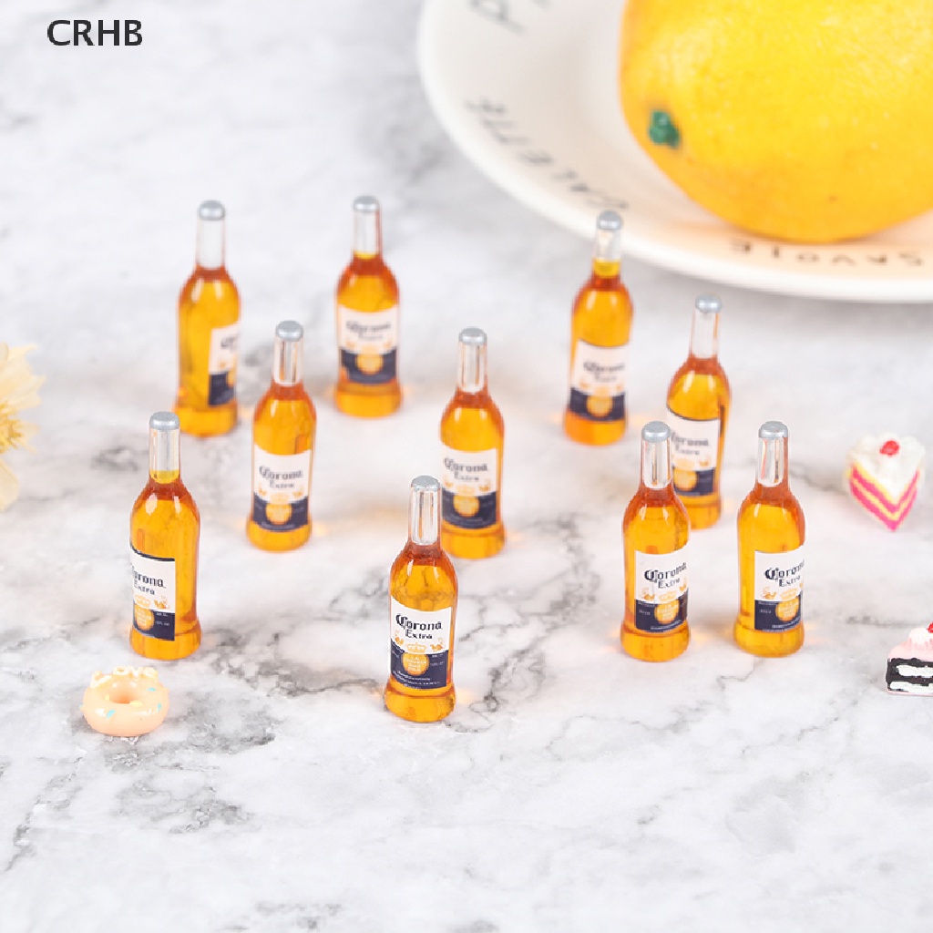 Set 10 Chai Rượu Mini Tỉ Lệ 1 / 6 Cho Nhà Búp Bê Mới
