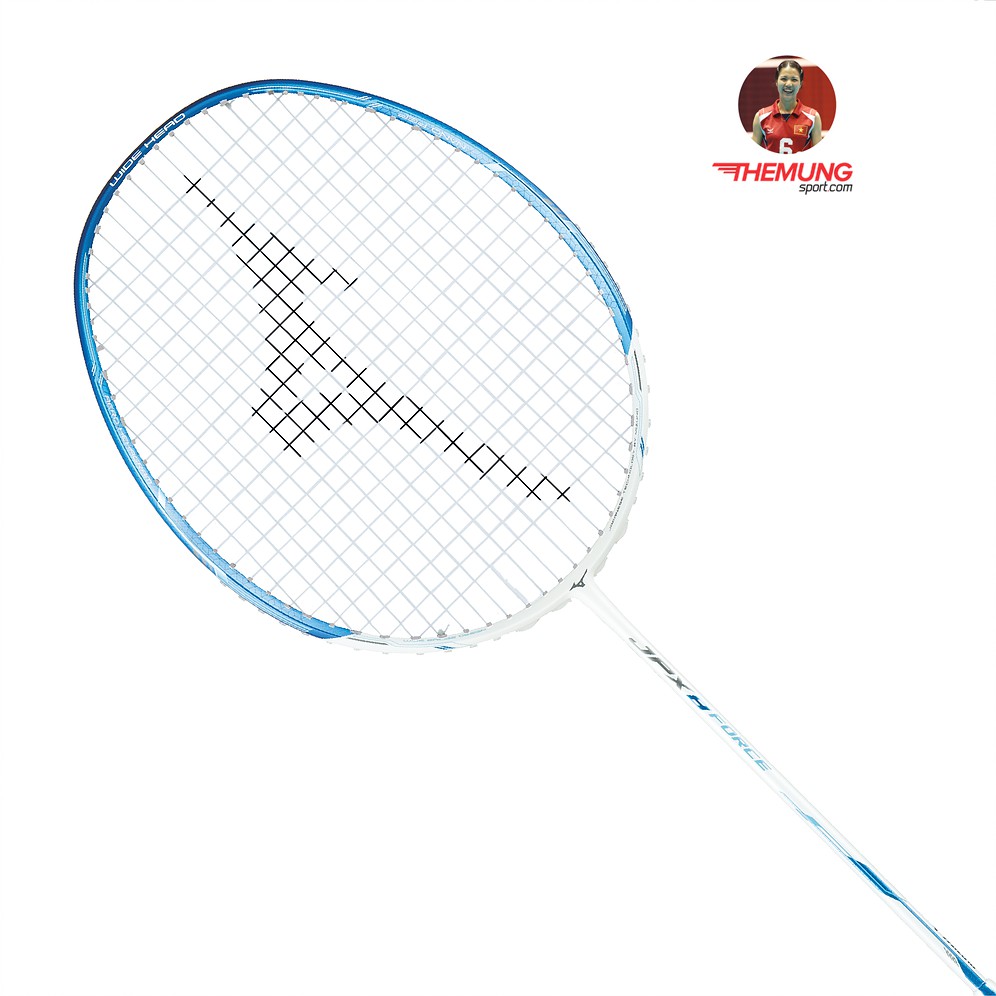 Vợt cầu lông Mizuno JPX 8 Force mã MZ-BF2141 trắng xanh || Công Thủ Toàn Diện - Thân Dẻo Trung Bình