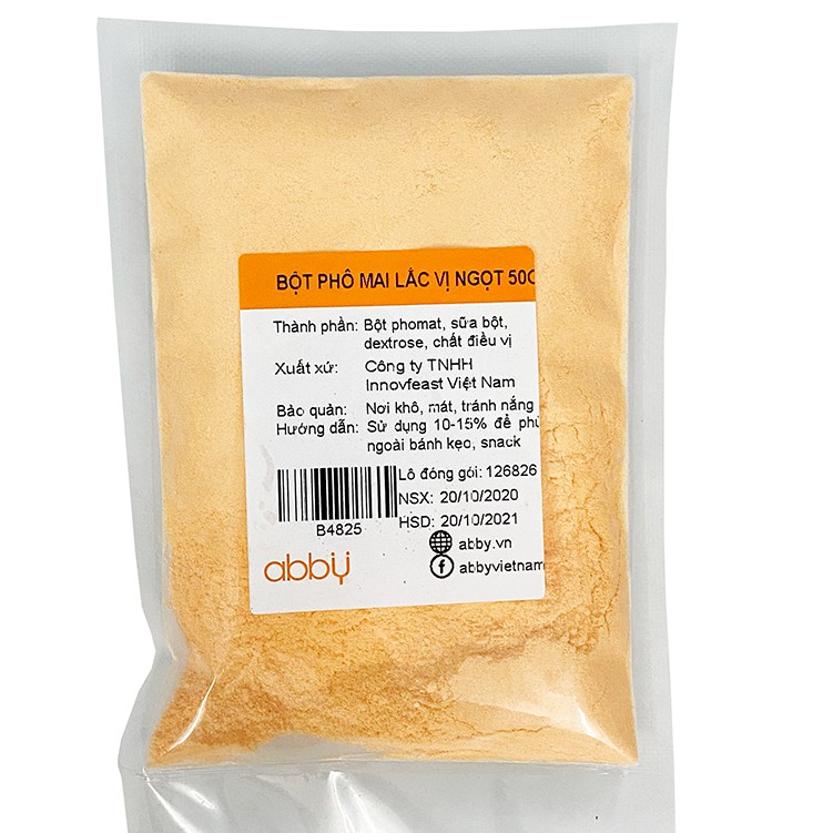 Bột Phô Mai lắc vị ngọt 50g Cheddar Cheese Powder