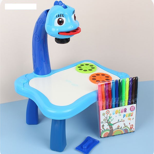 [HOT TREND] Đồ chơi để bàn chiếu hình ảnh cho bé vẽ tranh tô màu sáng tạo độc đáo kèm 12 bút màu, vở vẽ, miếng xóa
