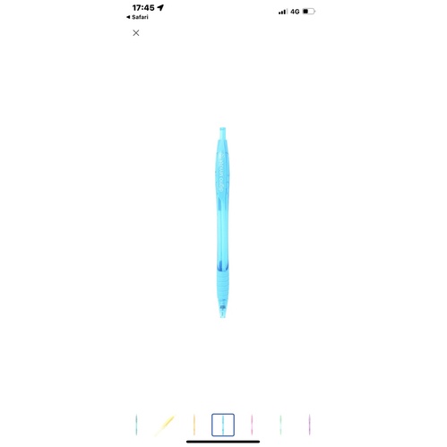 Bút bi gel Digno Mykra mực viết ra cùng màu vỏ.