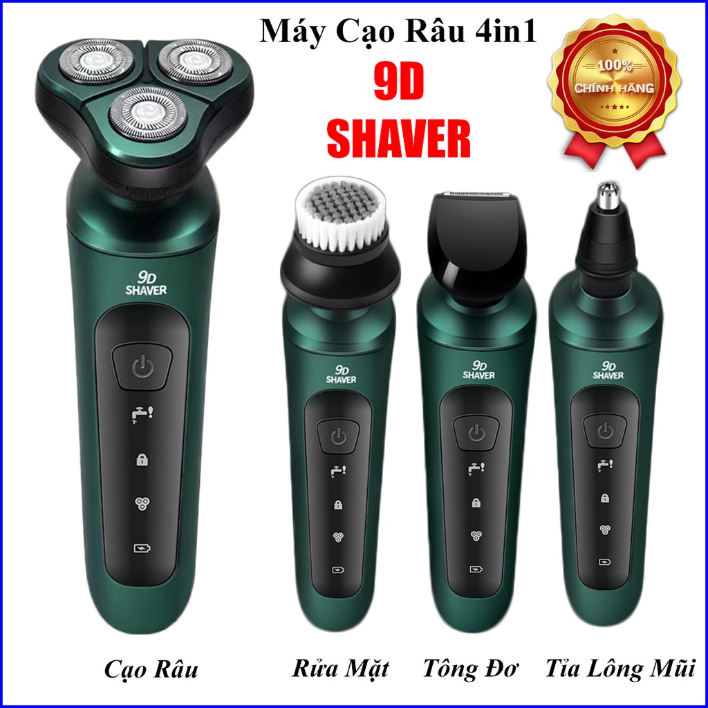 Máy Cạo Râu Cao Cấp , Dao Cạo Râu Tỉa Lông Mũi Cắt Tóc 4 Trong 1