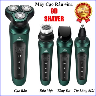 Máy Cạo Râu 9D SHAVER - Máy Cạo Râu 4 Trong 1 Hàng Nhập Cao Cấp