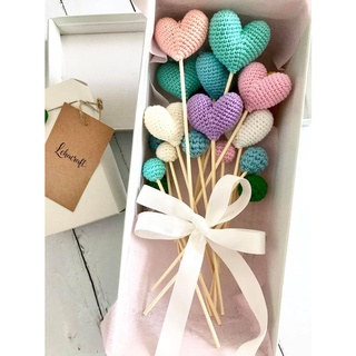 Trái tim handmade bằng len | Trái tim len quà tặng valentine / sinh nhật / trang trí