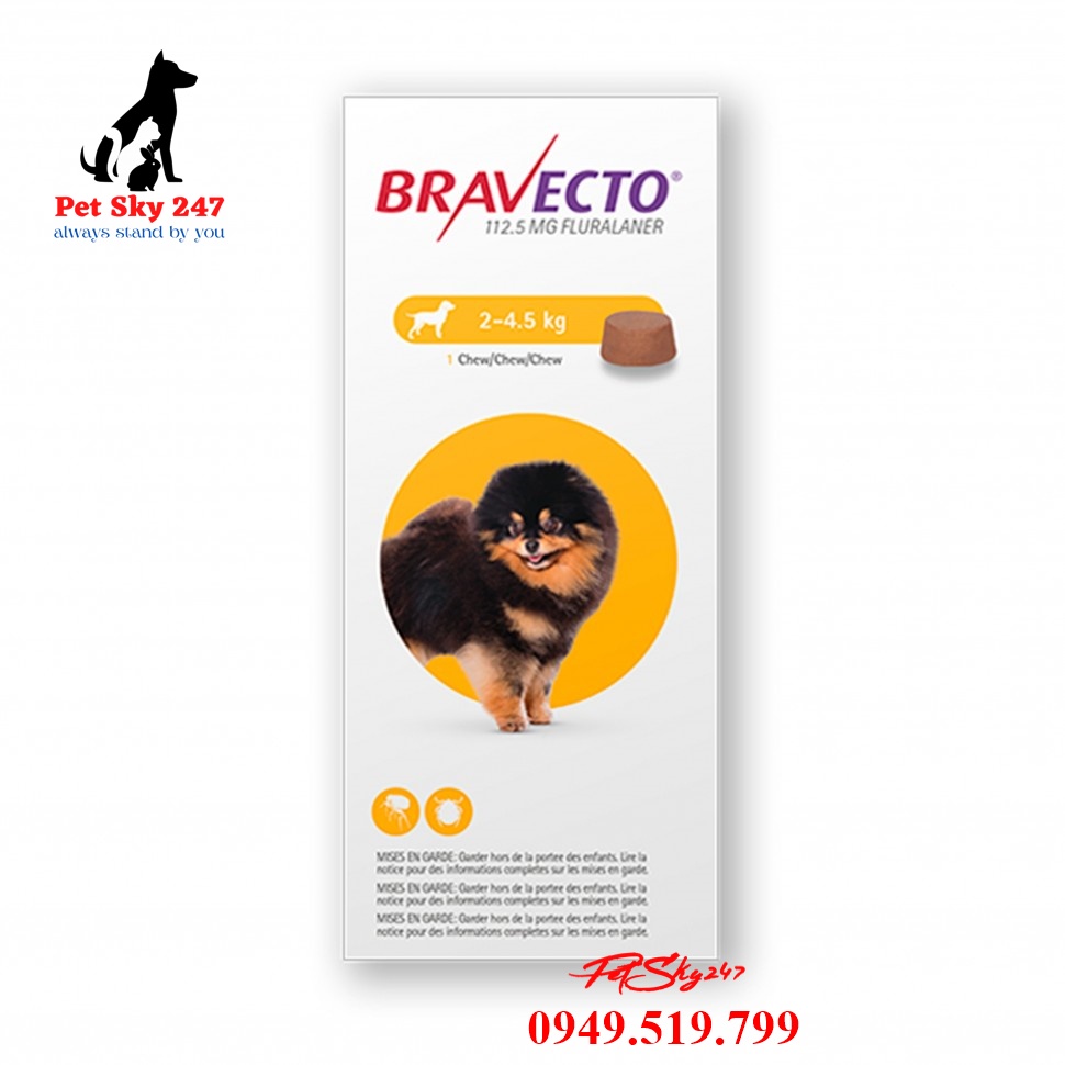 Bravecto Viên Uống Dành Cho Chó Viêm Da Ve Rận