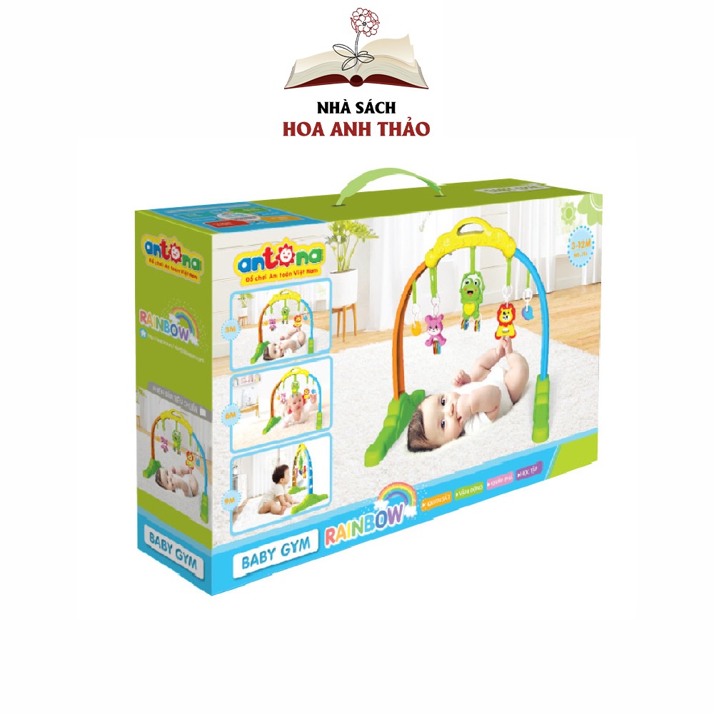 Đồ chơi Baby Gym Kệ cầu vồng Antona phát triển thể chất toàn diện cho bé từ 3 tháng tuổi