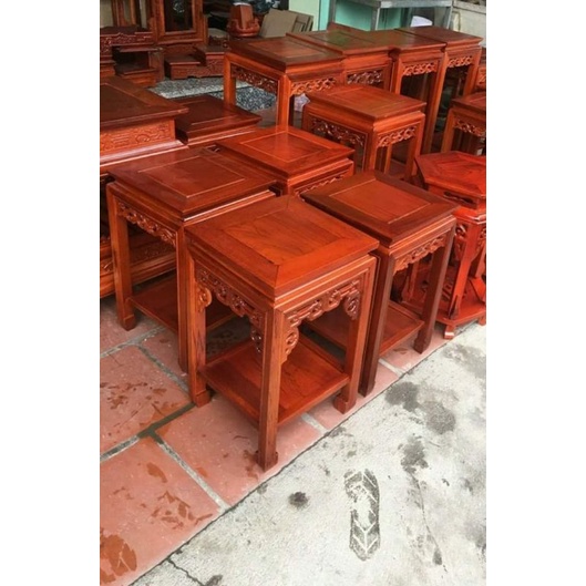 Đôn vuông gỗ Lim_Kích thước mặt vuông 30cm cao 40/50 cm