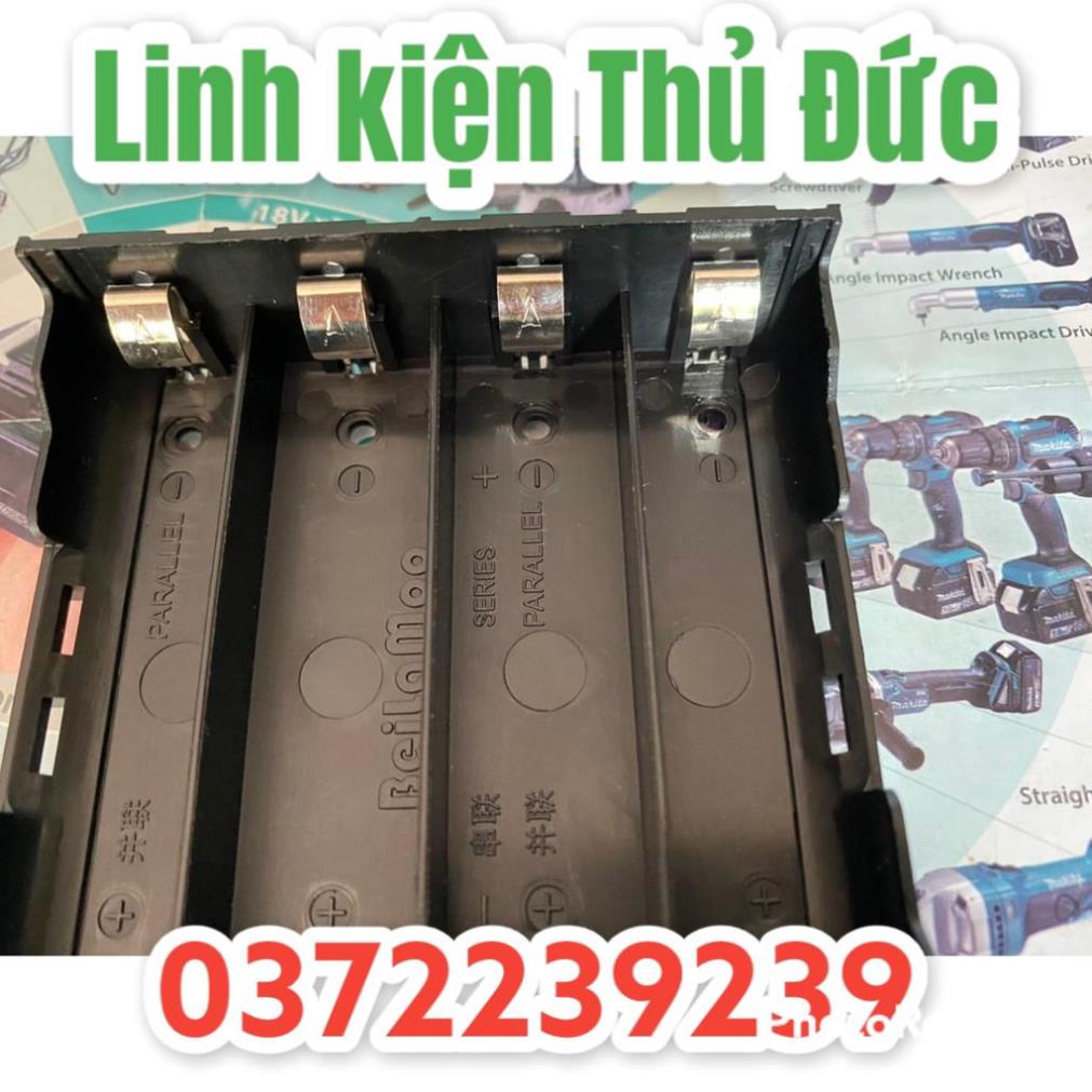 Lktd BN. Khay gắn 4 cell pin 18650 cân bằng, nhựa ABS đẹp - bền.