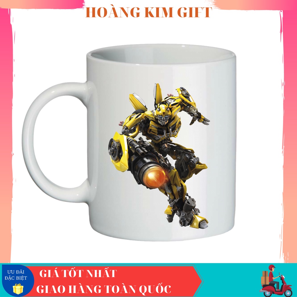Cốc sứ, Ly sứ in hình nhân vật Transformers_Đại chiến robot siêu ngầu cho bé