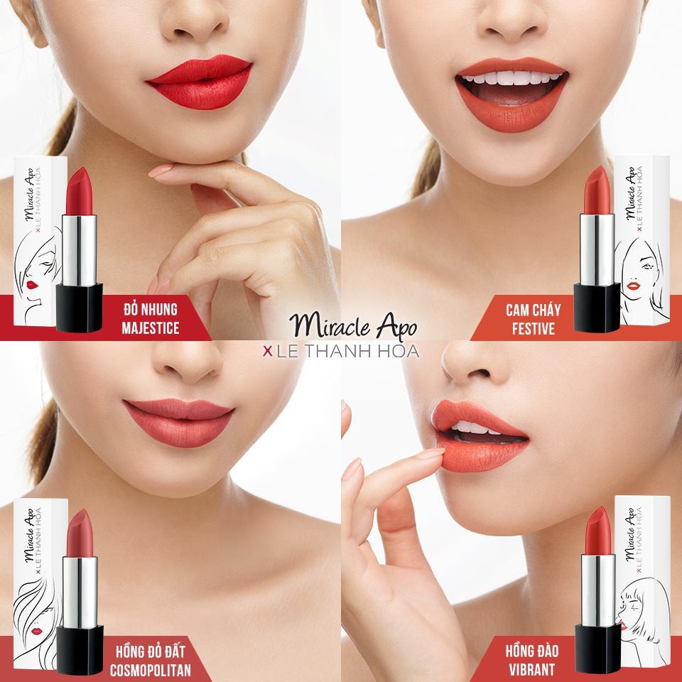 Miracle Apo Lipstick Matte x Lê Thanh Hòa 4g