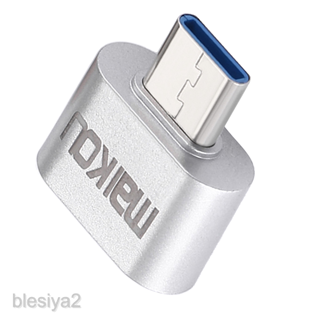 USB 3.0 to USB Type C Adapter OTG Connector for All Type-C Devices Silver