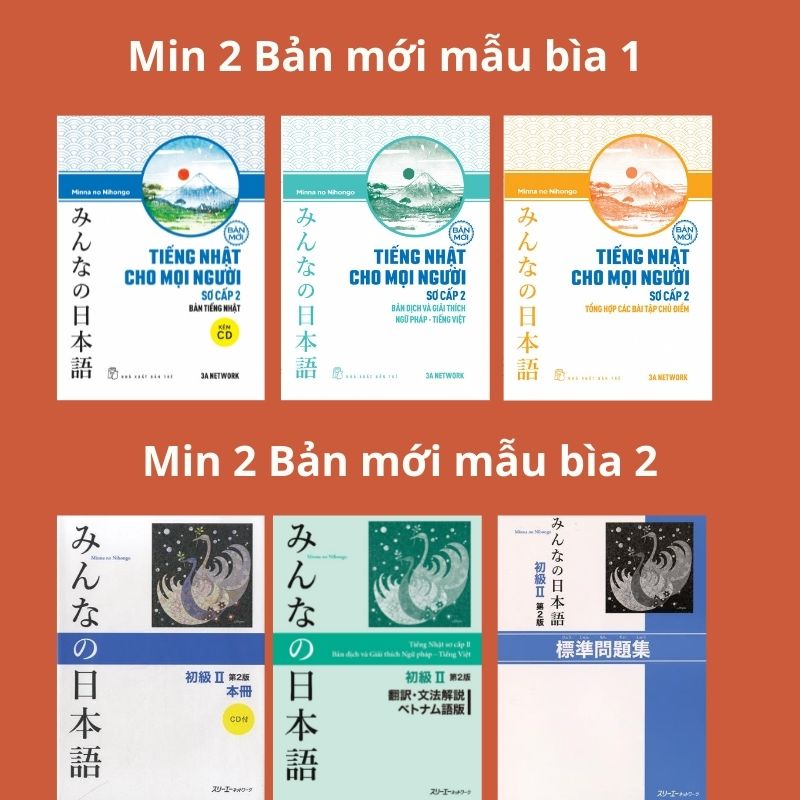 Sách tiếng Nhật - Combo 3 Cuốn Minna No Nihongo Sơ Cấp 2 Trình Độ N4 Phiên Bản Mới