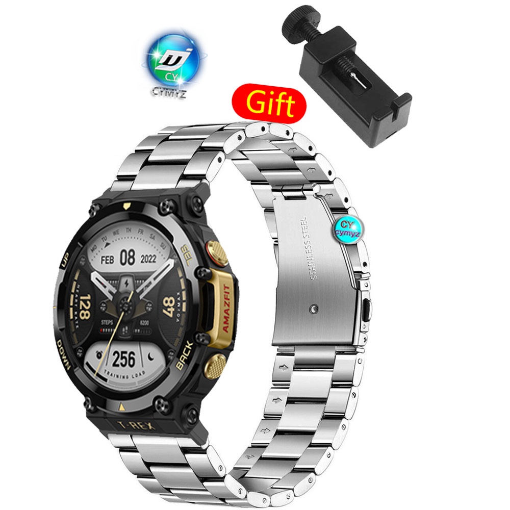 Dây Đeo Thay Thế Chất Liệu Kim Loại Thời Trang Cho huami amazfit t-rex 2 /Ax 2