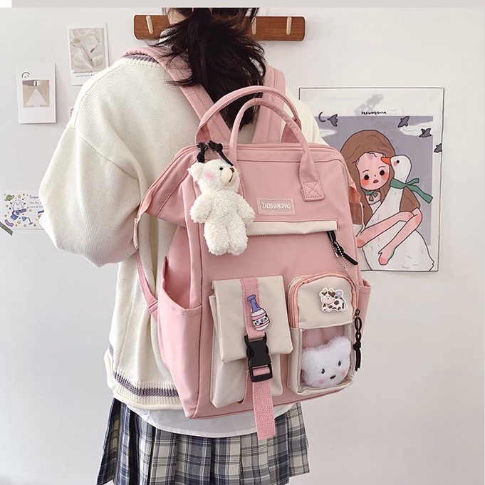 Balo ulzzang nữ đẹp thời trang cao cấp đi học dễ thương đi chơi cá tính BALO BI STORE