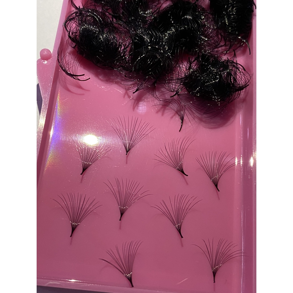 Mi FAN 14D C -CC- D 005 MIX SIZE (9-15mm)-(16-20) HỘP 1000 FAN_dụng cụ nối mi_THÚY HÀ