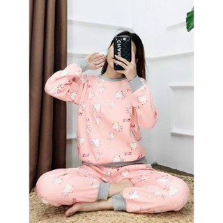 Set bộ nỉ bông thu đông.