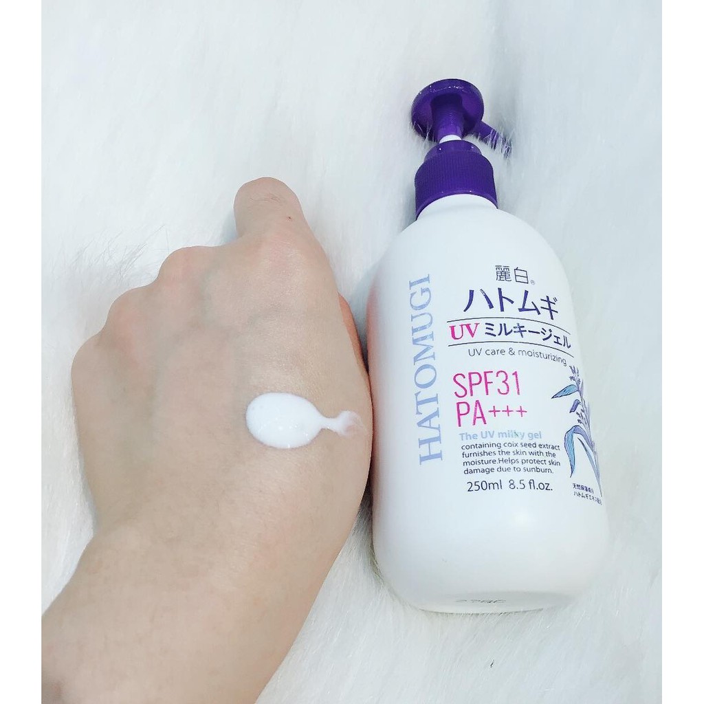 SỮA DƯỠNG THỂ BAN NGÀY CHỐNG NẮNG HATOMUGI SPF31 PA+++ NHẬT