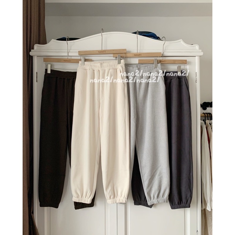 Quần jogger nỉ tăm