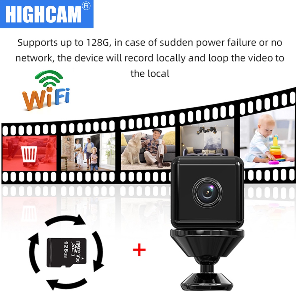 Camera An Ninh Không Dây x6d 1080p / 4k Kết Nối wifi