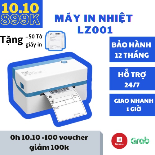 Máy in nhiệt SANTAFELL LZ001 in đơn hàng, tem mã vạch, hóa đơn, dùng giấy in nhiệt tự dính