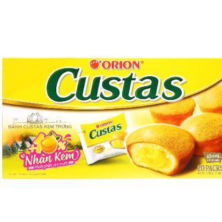 Bánh Custas kem trứng Orion 470g gồm 20 cái
