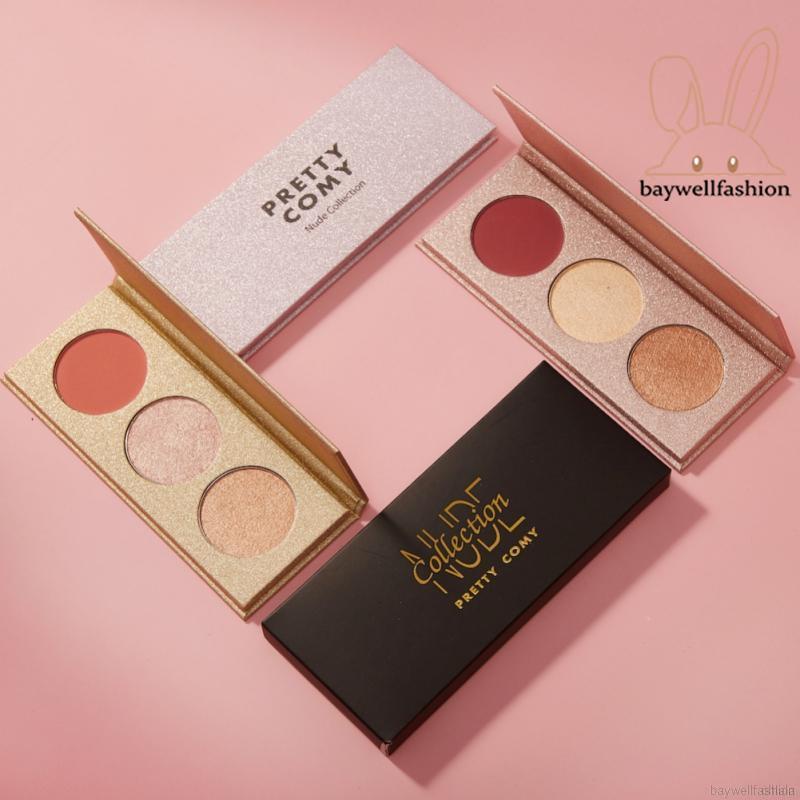 Bảng phấn mắt Pretty Comy với 3 màu kết hợp quyến rũ thời trang | BigBuy360 - bigbuy360.vn