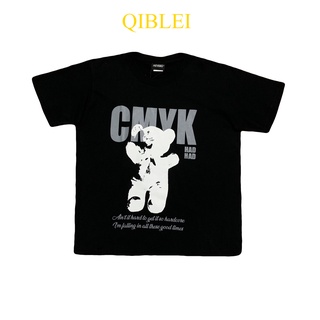 Áo Thun Unisex In Hình Gấu Dễ Thương - QIBLEI