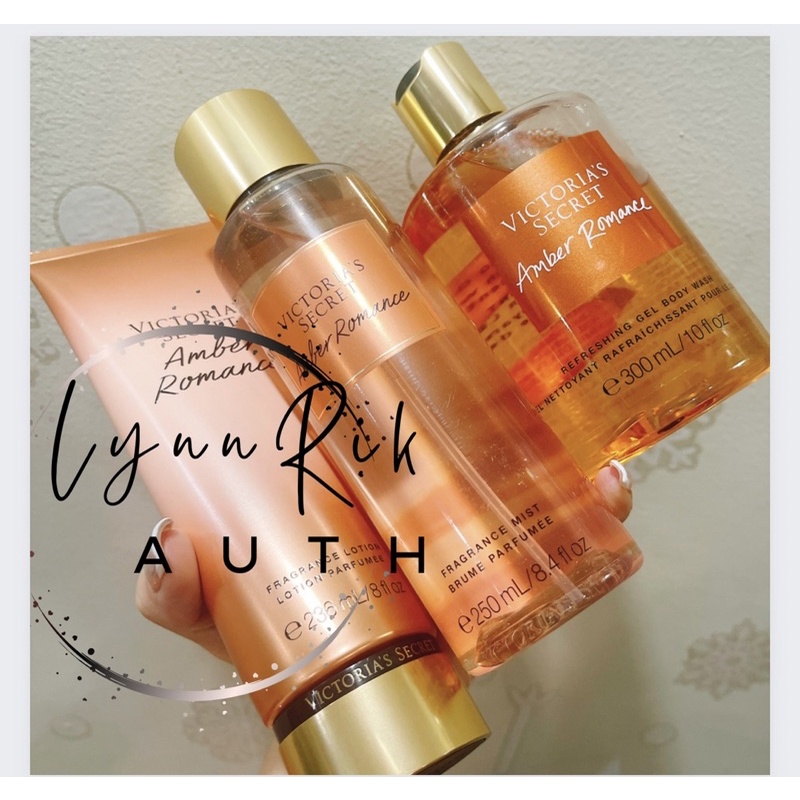 AUTH _Fullsize USA BILL SỮA TẮM,SỮA DƯỞNG THỂ .XỊT THƠM BODY MIST AMBER ROMANCE VICTORIA’S SECRET USA