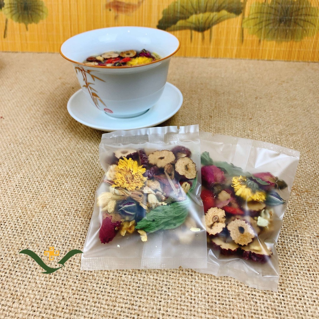 Trà dưỡng nhan 7 vị đẹp da chống lão hóa ngủ ngon