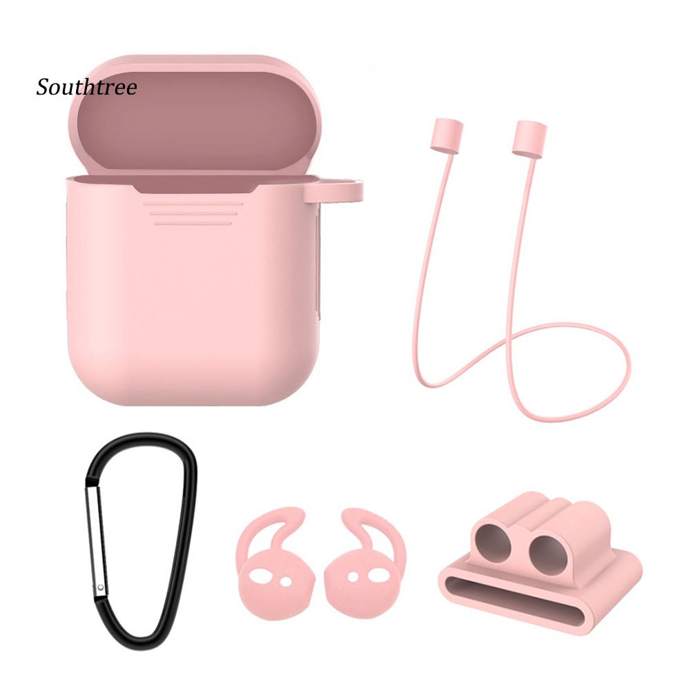 Set 5 dụng cụ bảo vệ tai nghe từ silicon chống thất lạc dành cho Airpod 1/2