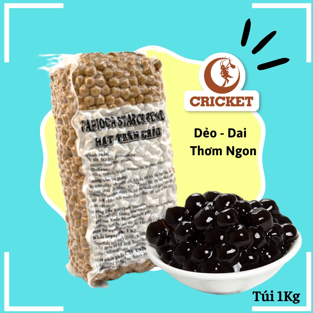 Trân châu đen Caramel Hoàn Anh (Túi 1kg) trắng, hoàng kim làm trân châu đường đen ngon hơn Gia Uy,Trường Lac rẻ hơn Wing