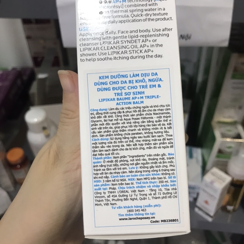 Kem Dưỡng Toàn Thân La Roche-Posay Lipikar Baume AP+