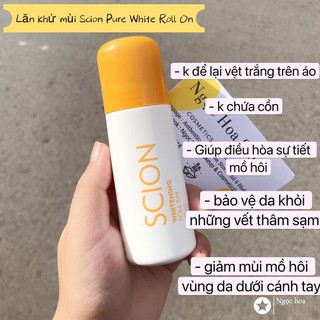 Lăn khử mùi Scion Pure White Roll On Nuskin