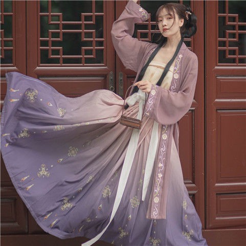 chân váy carochân váy tennis℗【Ziqianer】 Shilixiang nguyên bản Hanfu Nữ Song do Yuzi váy dài ngang eo, một mảnh b