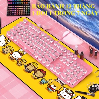 BÀN PHÍM CƠ, GAMING, BÀN PHÍM MÁY TÍNH CAO CẤP  LED 10 CHẾ ĐỘ, 2 màu HỒNG, XANH CỰC HOT cho cả nam và nữ [CÓ BẢO HÀNH]