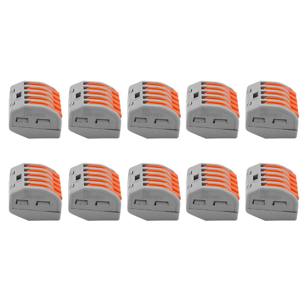 Set 10 Đầu Nối Dây Điện 2 / 3 / 5 Cổng Có Thể Tái Sử Dụng | BigBuy360 - bigbuy360.vn