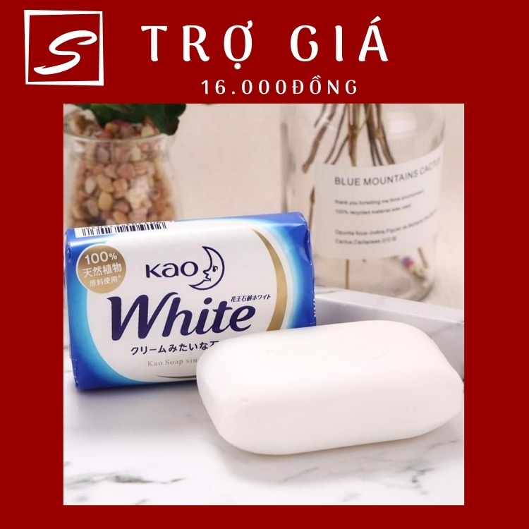 Xà phòng ( xà bông ) Tắm Kao White 130g số 1 Nhật Bản