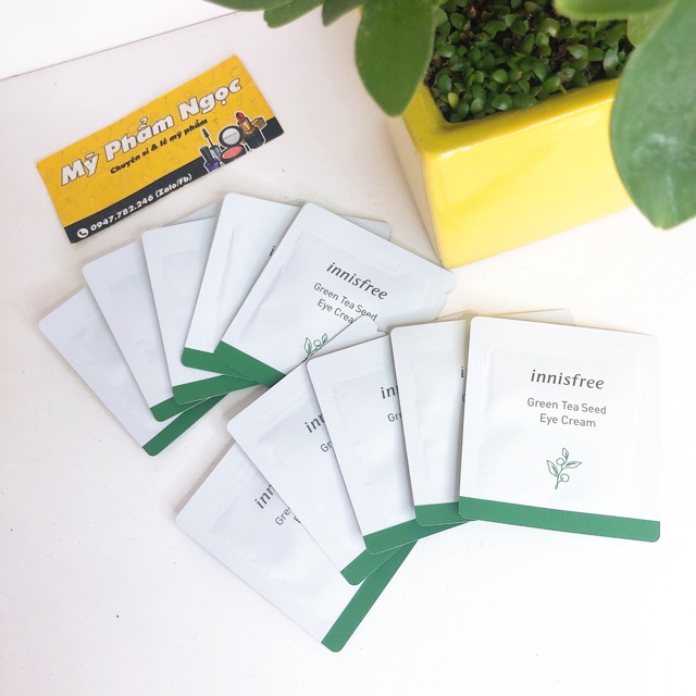 Combo 10 Gói Kem Dưỡng Mắt Toàn Diện Chiết Xuất Từ Trà Xanh Innisfree Green Tea Seed Eye Cream | BigBuy360 - bigbuy360.vn