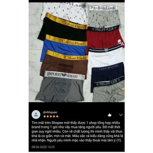 Quần Lót Nam Mẩu Quần Boxer Cao Cấp, Chất Cotton Co Giản Thoãi Mái, Thoáng Mát