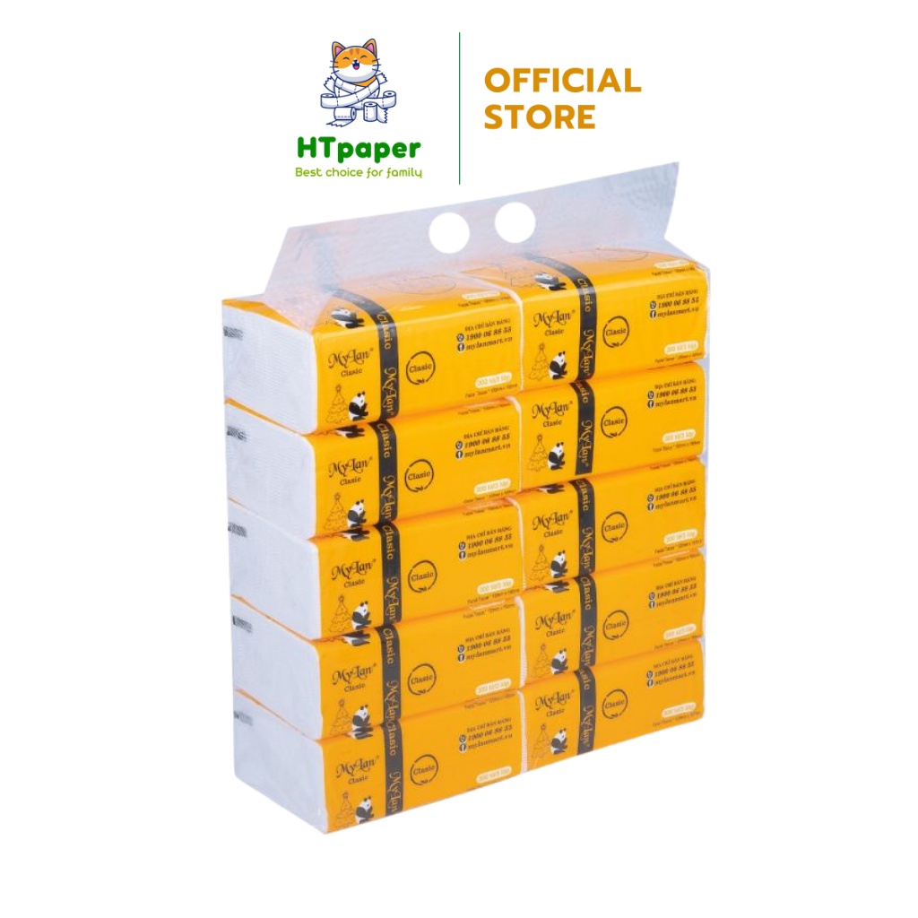 💥 COMBO 10 Gói Giấy Ăn Gấu Trúc, Khăn Giấy Gấu Trúc Sipiao Mylan dai mịn tiện dụng tiết kiệm
