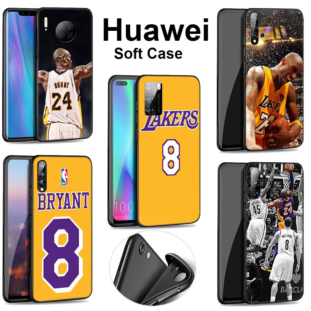 Ốp điện thoại silicon mềm hình 24 8 Kobe Bryant NS192 cho Huawei 6A 7A 7C 7X 8 Lite 8X 8C 20 20S 20 Pro