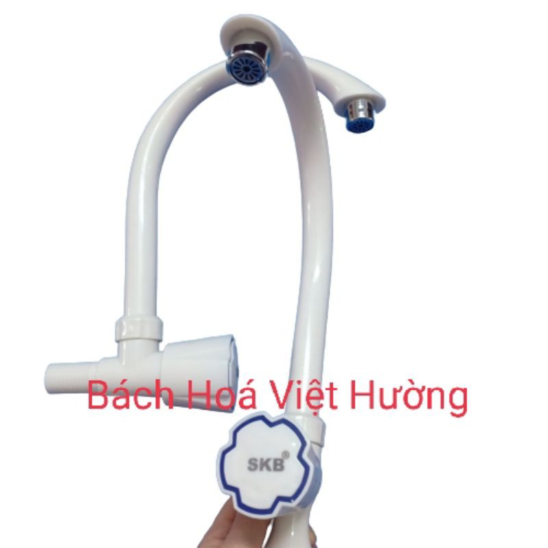 Vòi rửa chén bát nhựa cắm chậu, vòi bếp cắm tường cao cấp