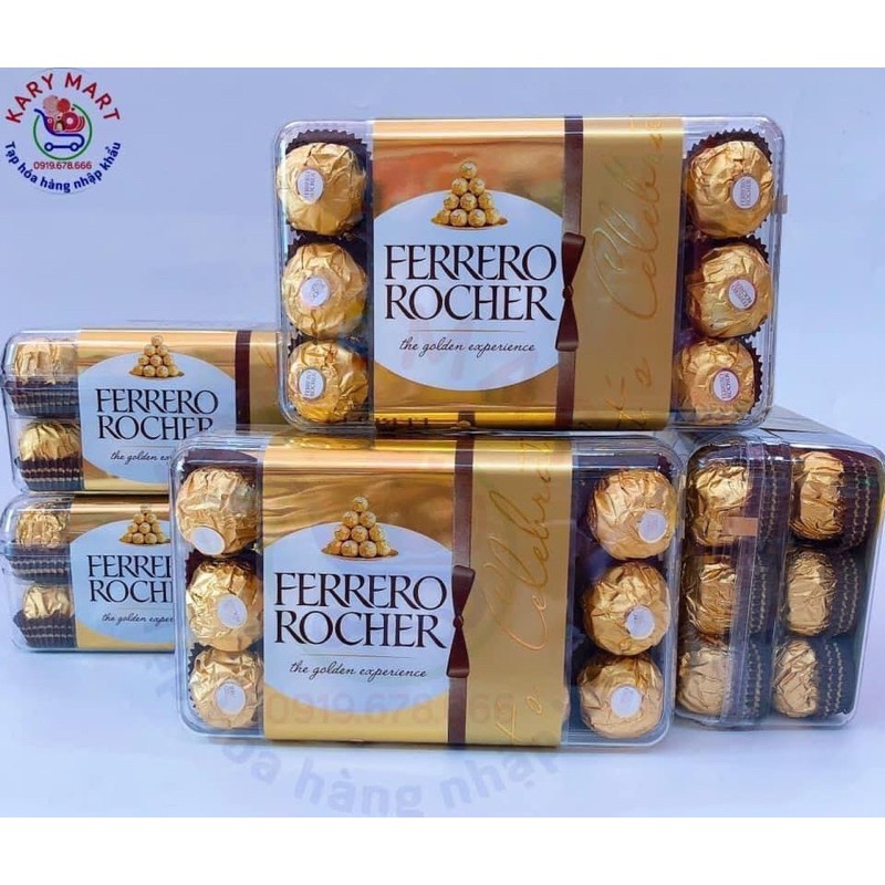 KẸO SOCOLA FERRERO ROCHER 30 viên Đức