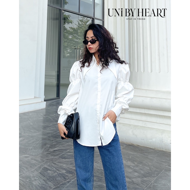 Áo sơ mi nữ Milly Shirt SMI006 thiết kế tay bồng trendy, thời trang - Uni By Heart